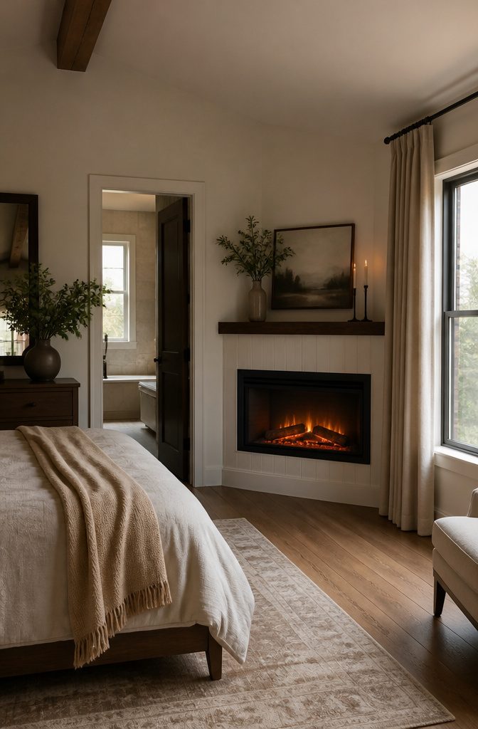 Corner Electric Fireplace