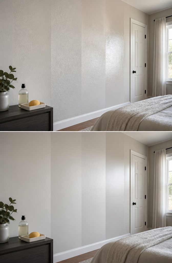 A visual guide to various paint finishes and their cleaning properties.